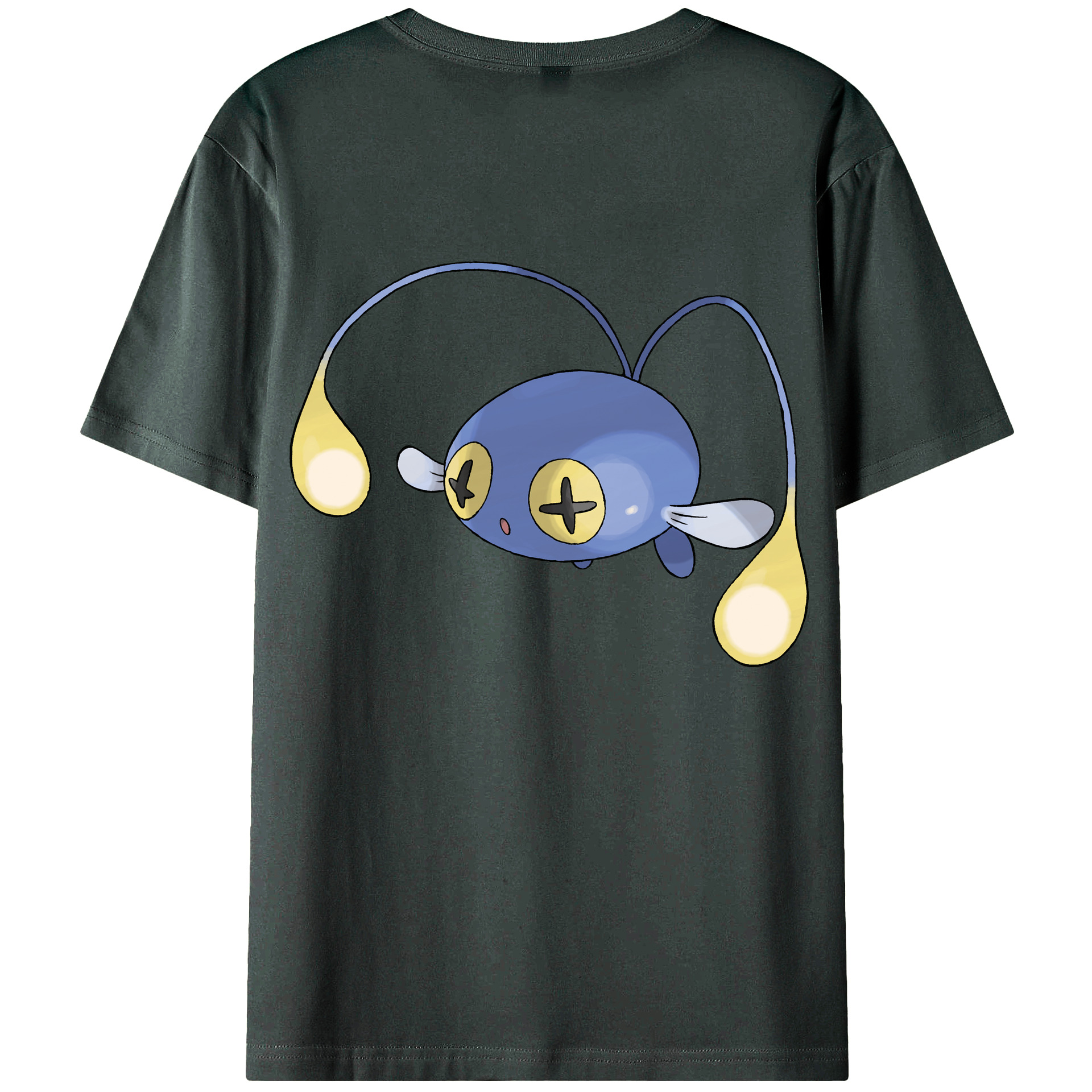 （画像用） ポケットモンスター Pokémon 綿100％ メンズ半袖Tシャツ（バックプリント） 通気性